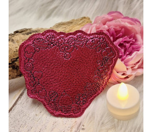 2€ ZUSATZTÜRCHEN 15. Dezember - Stickserie - ITH Untersetzer Sweet Magic Herzen